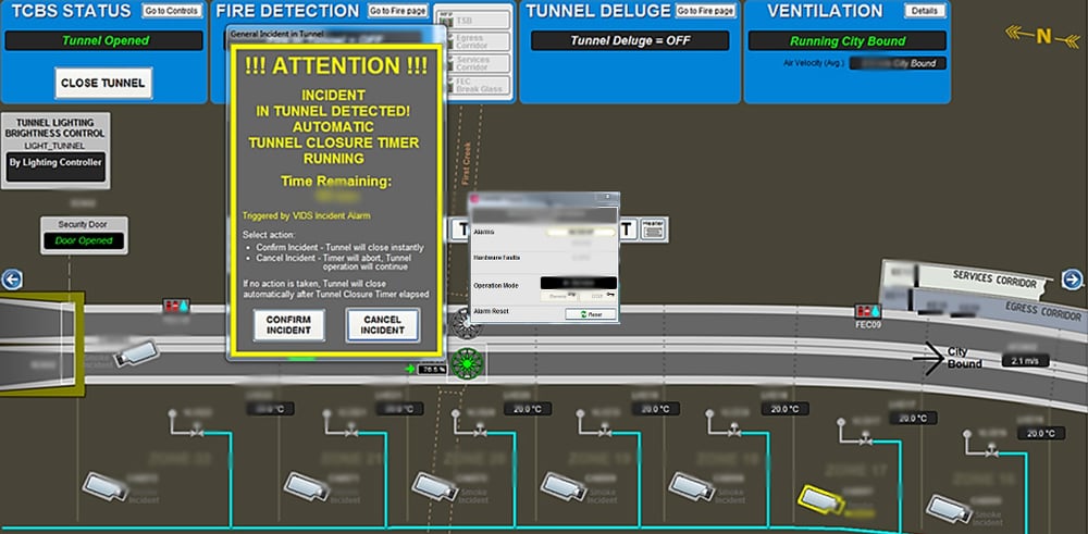 4 camera incident detection screen-BLUR