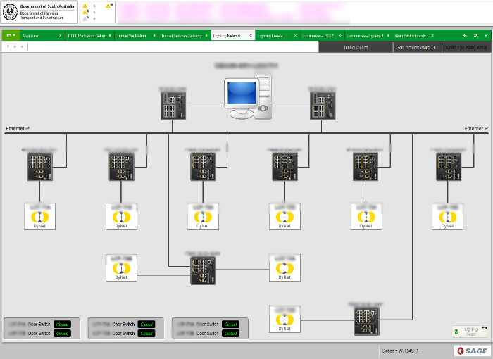 7 LED lighting map-BLUR-1