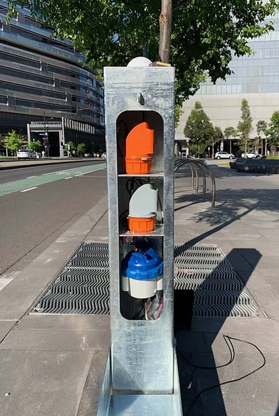 Bollard Equipment For Monitoring DMAs