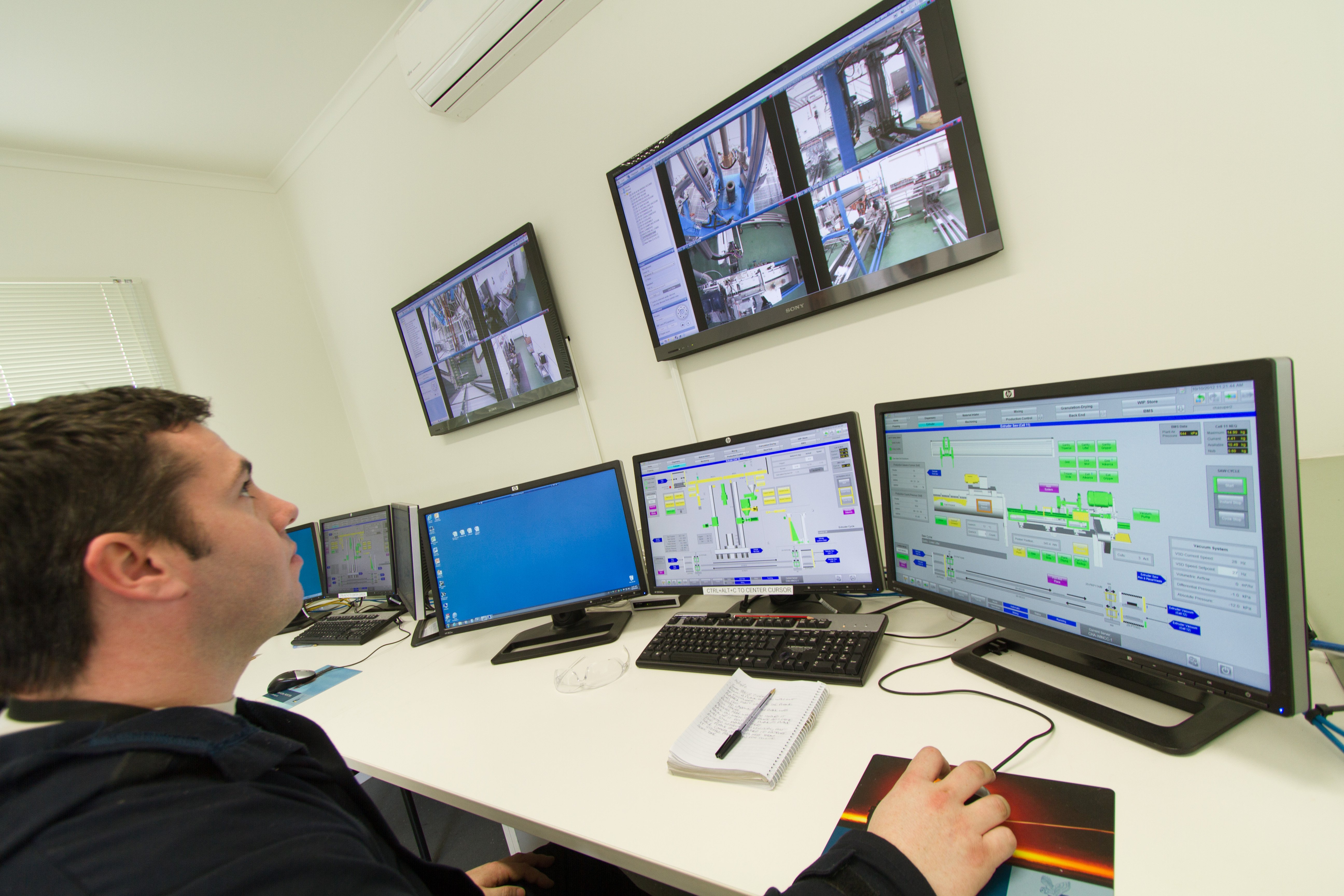 Countermeasures facility central control room