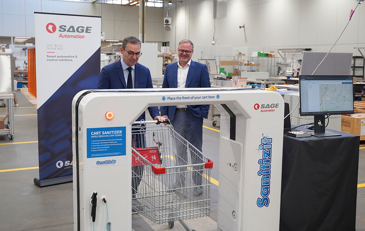 SAGE Automation brings trolley sanitising system Sanitizit to Australia