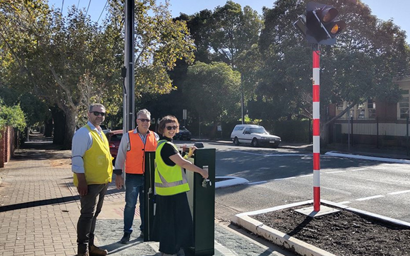 Cloud-managed, solar-powered school crossing unlocks data for council