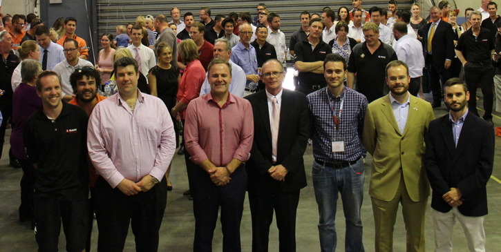 Celebrating the practical completion of the AWD IPMS control panels
