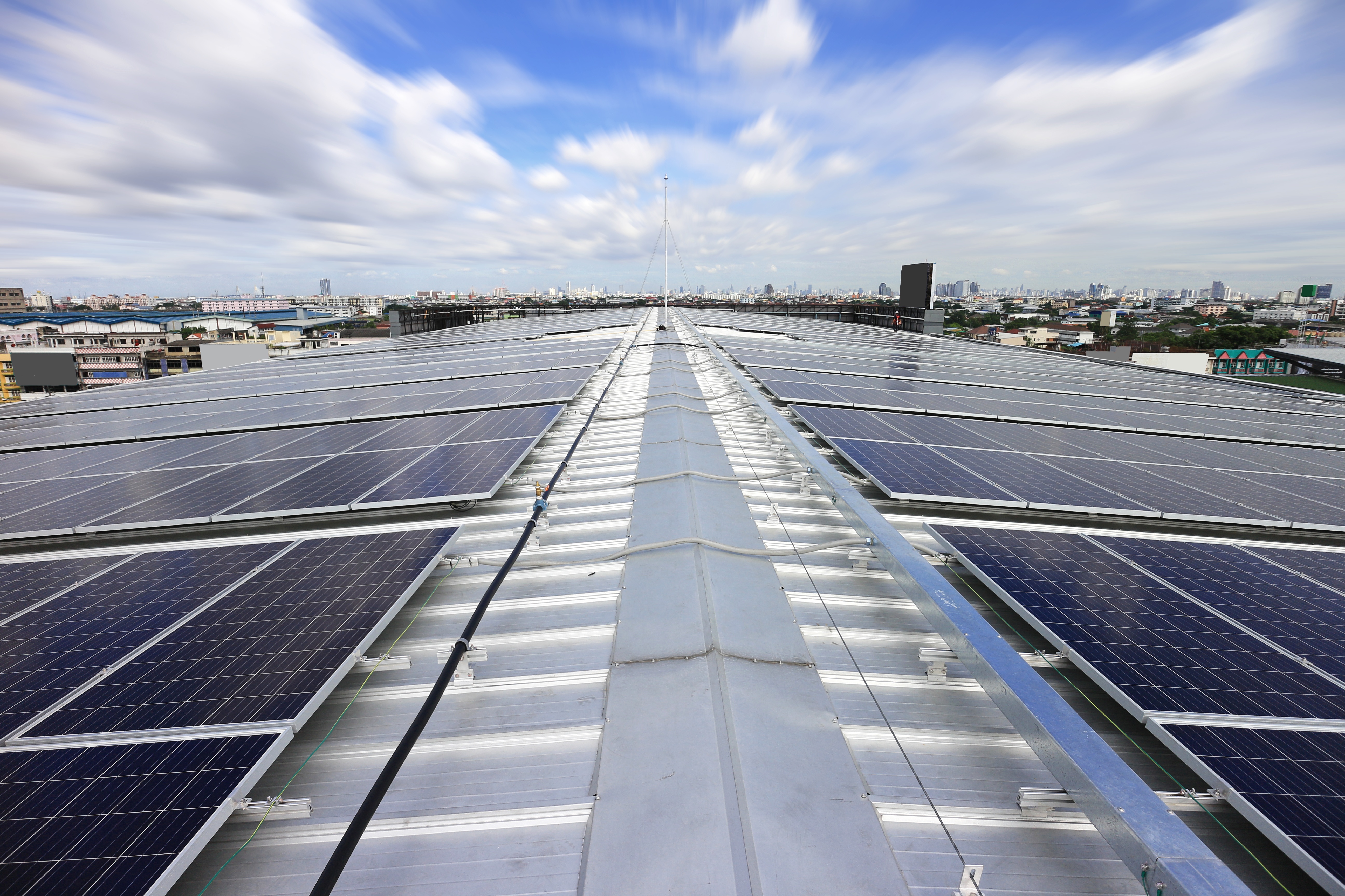 The rise of industrial solar for reduced energy bills.