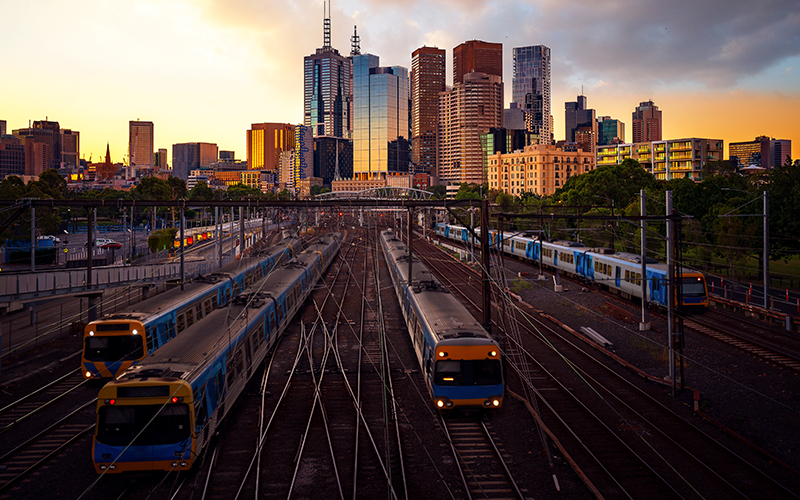 Trains and the city